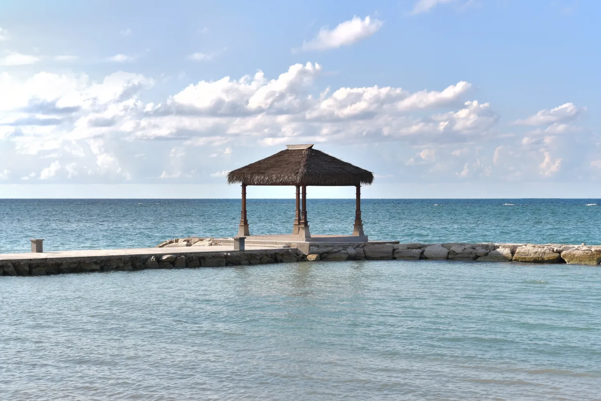 Over water gazebo at Sandals Montego Bay