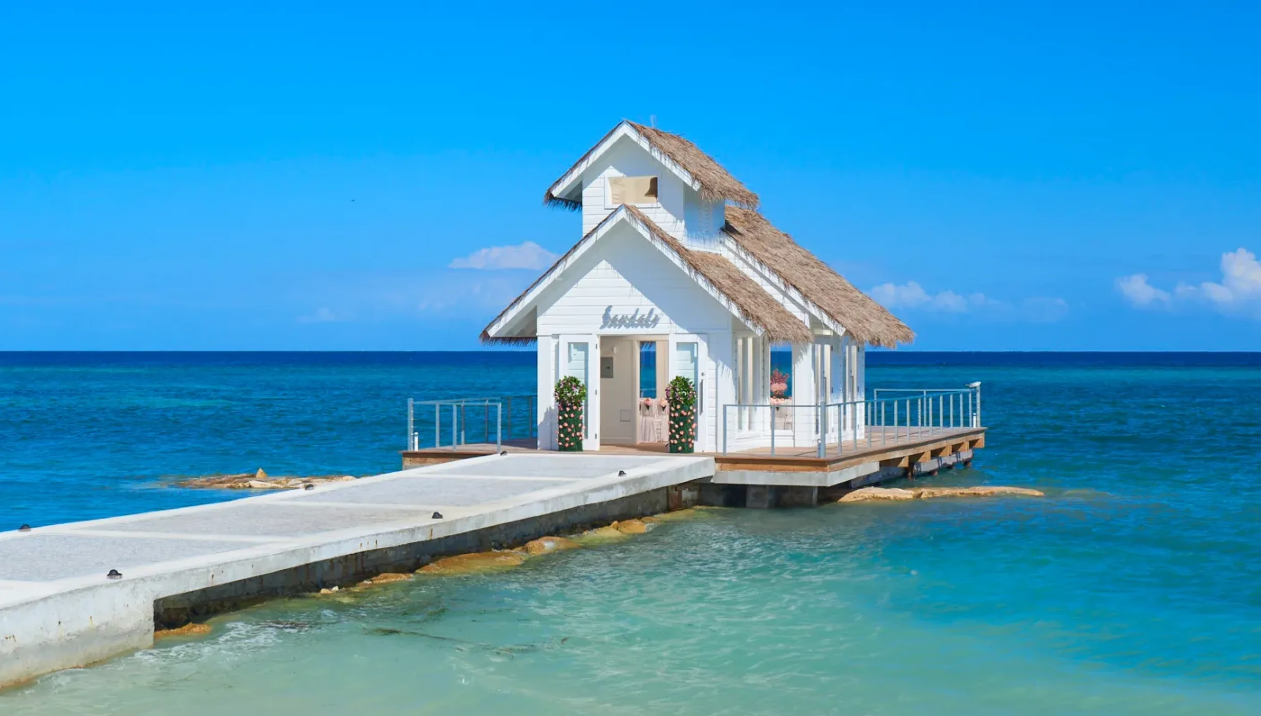 Over water chapel at Sandals Montego Bay