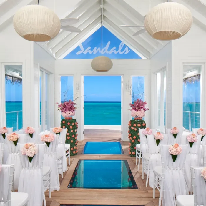 Over water chapel at Sandals Montego Bay