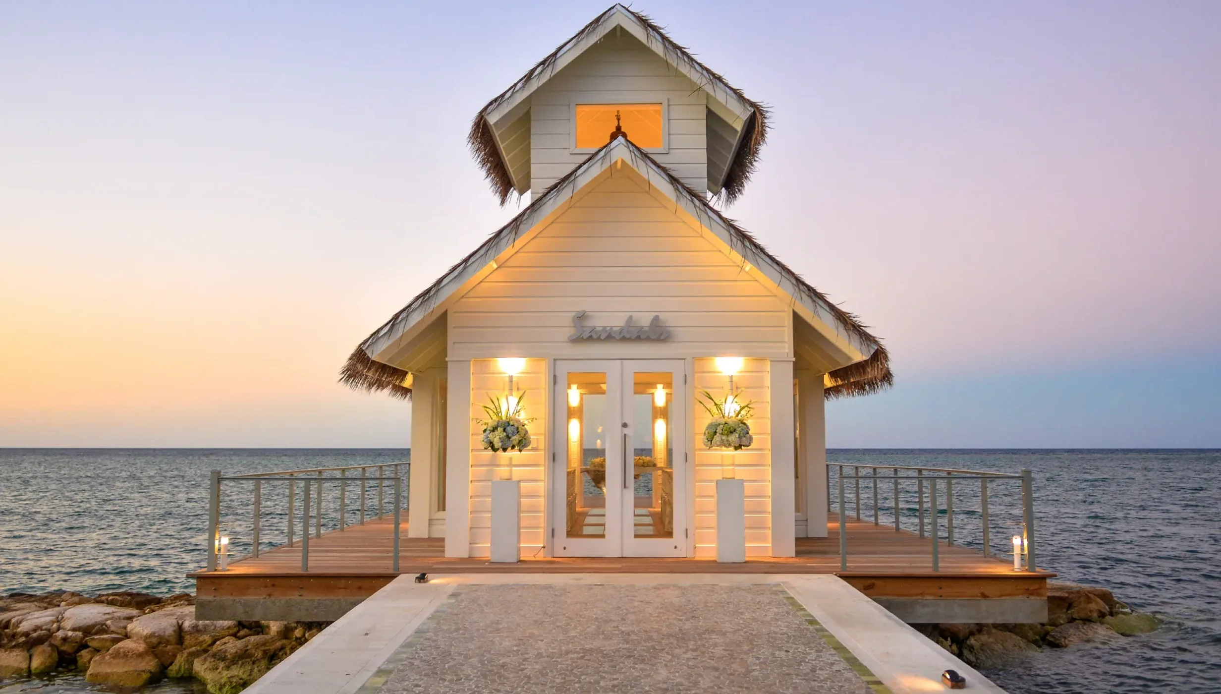 Over water chapel at Sandals Montego Bay