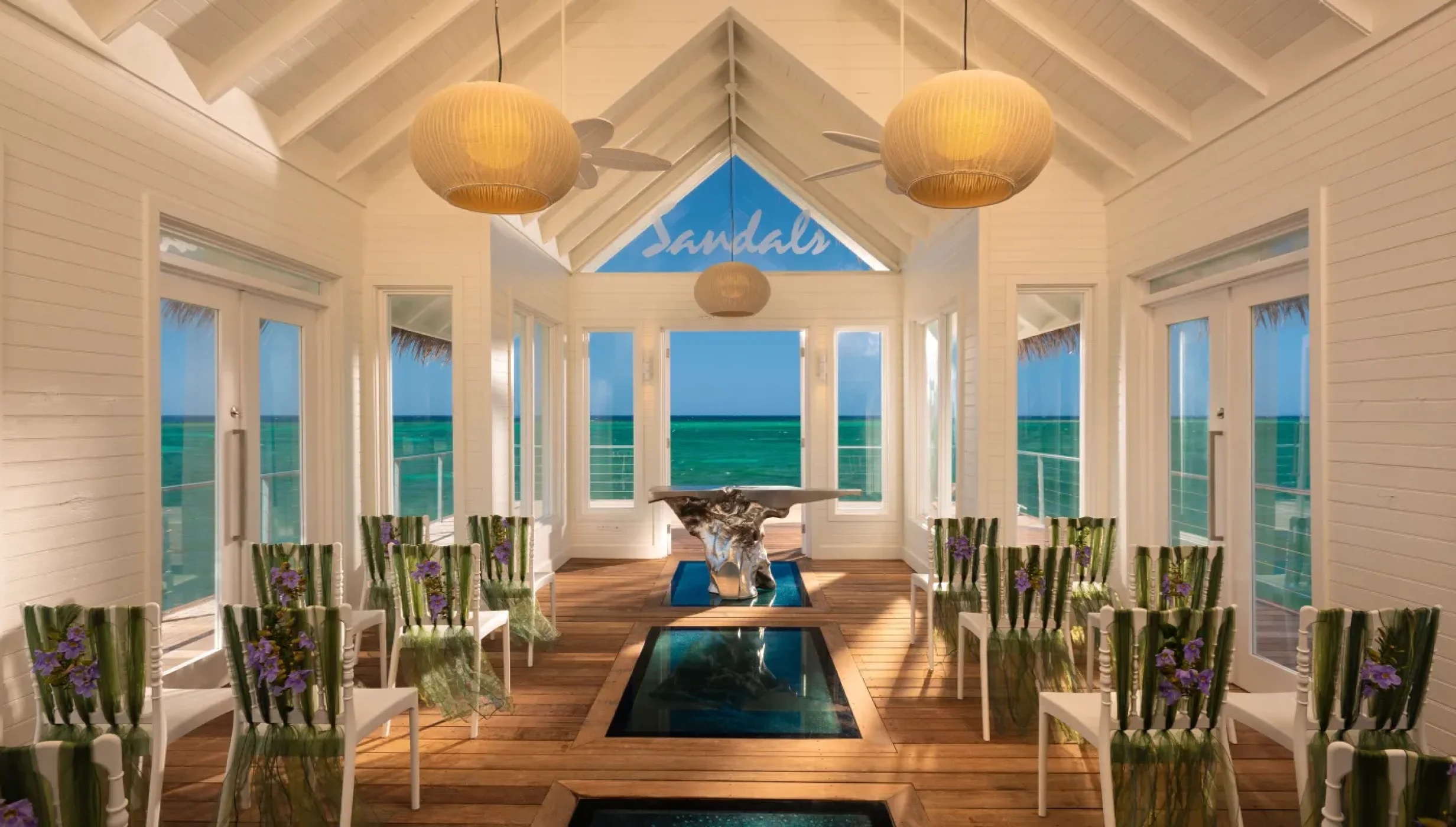 Over water chapel at Sandals Montego Bay