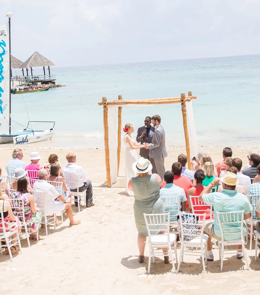 Ceremony in the beach at Sandals Ochi
