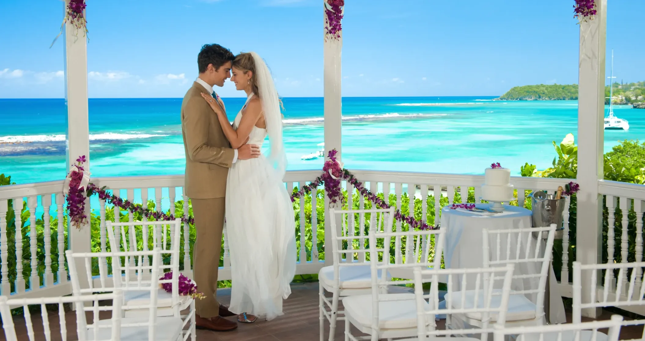 Garden gazebo at Sandals Ochi