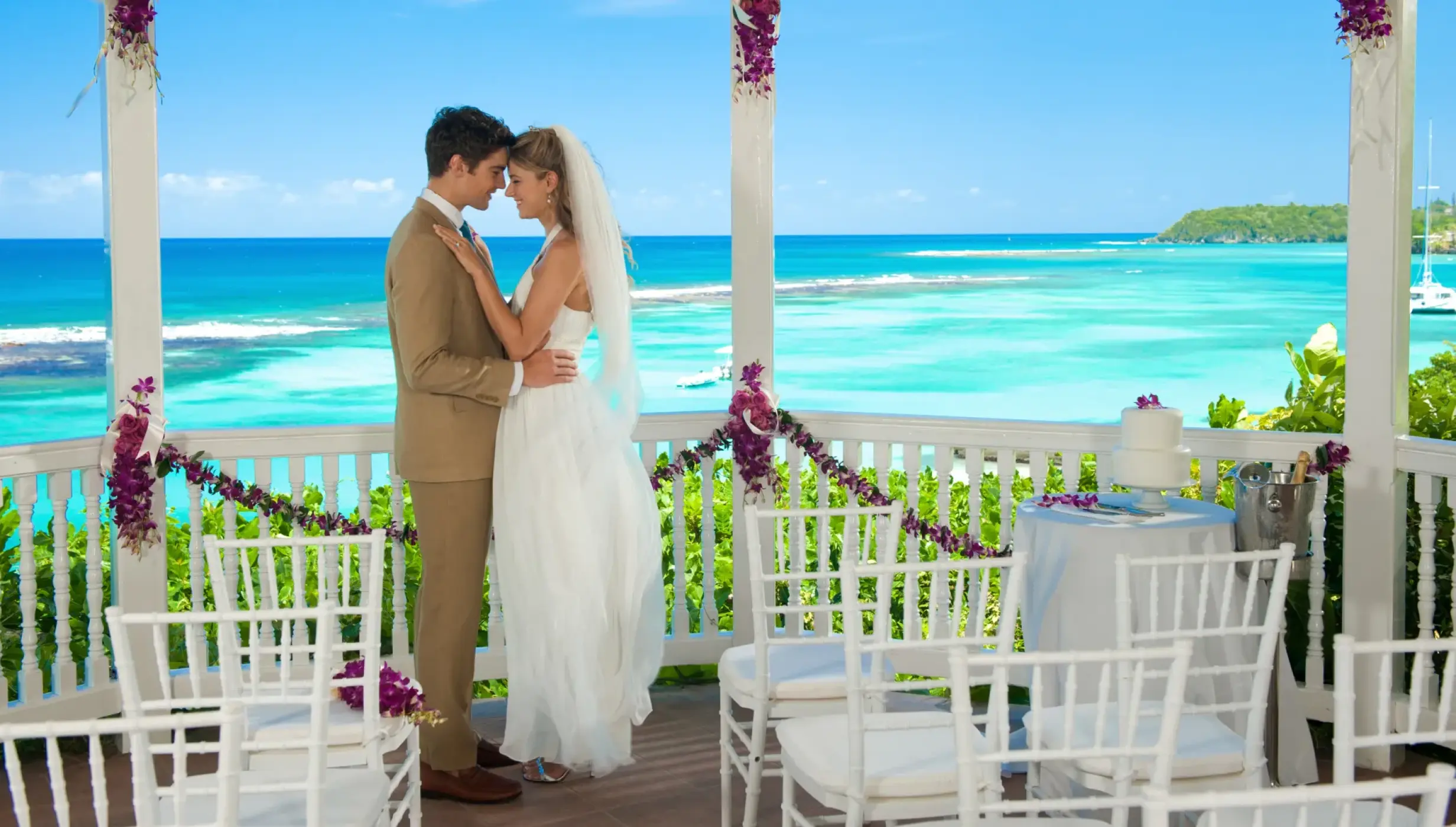Garden gazebo at Sandals Ochi