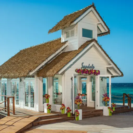 Over the water chapel at Sandals Ochi