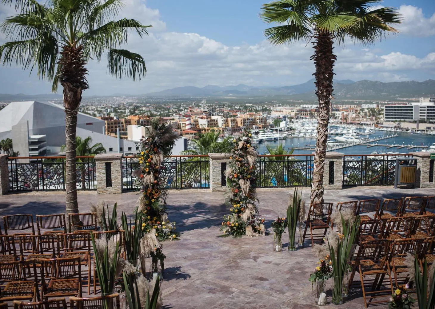 Ceremony decor at Sandos Finisterra Los Cabos