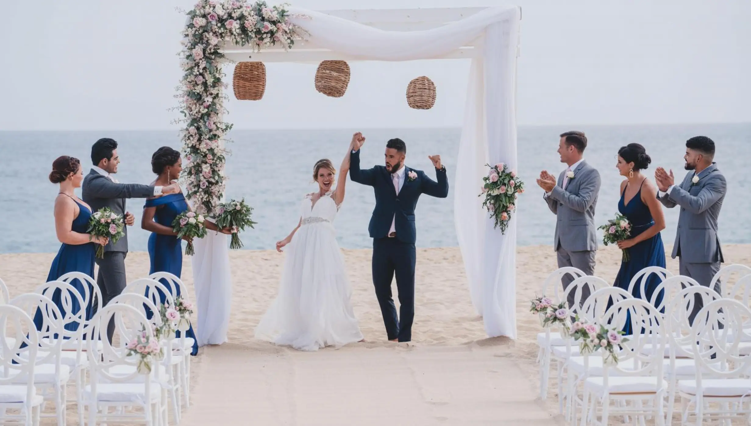 Ceremony on the beach at Sandos Finisterra Los Cabos