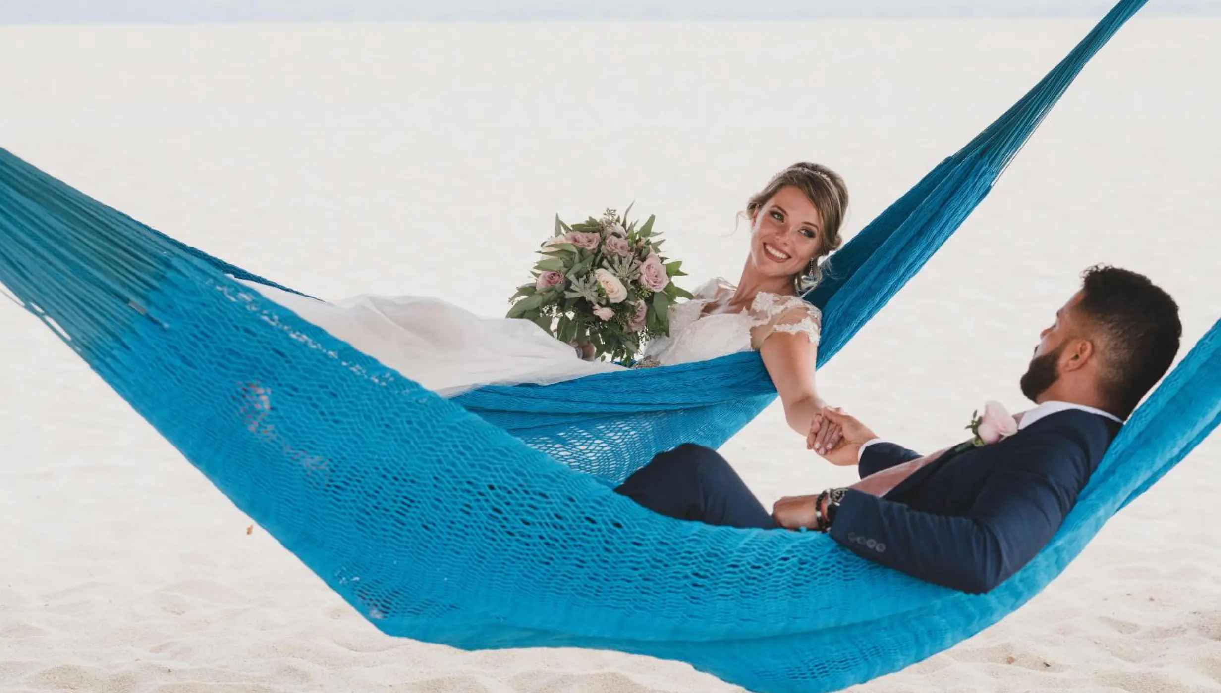 Couple on the hammocks at Sandos Finisterra Los Cabos
