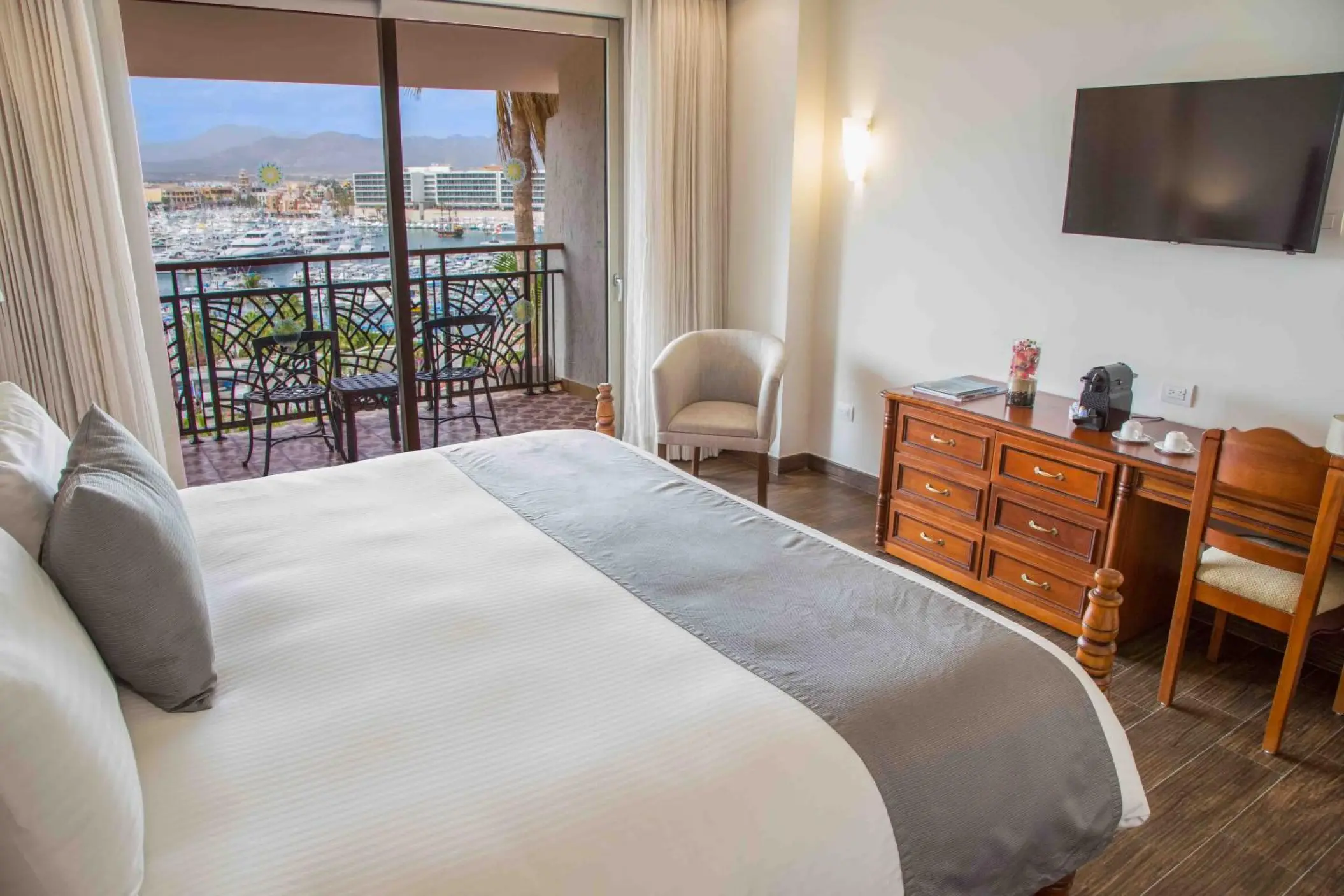 Finisterra Casita Deluxe suite with balcony at Sandos Finisterra, Cabo San Lucas