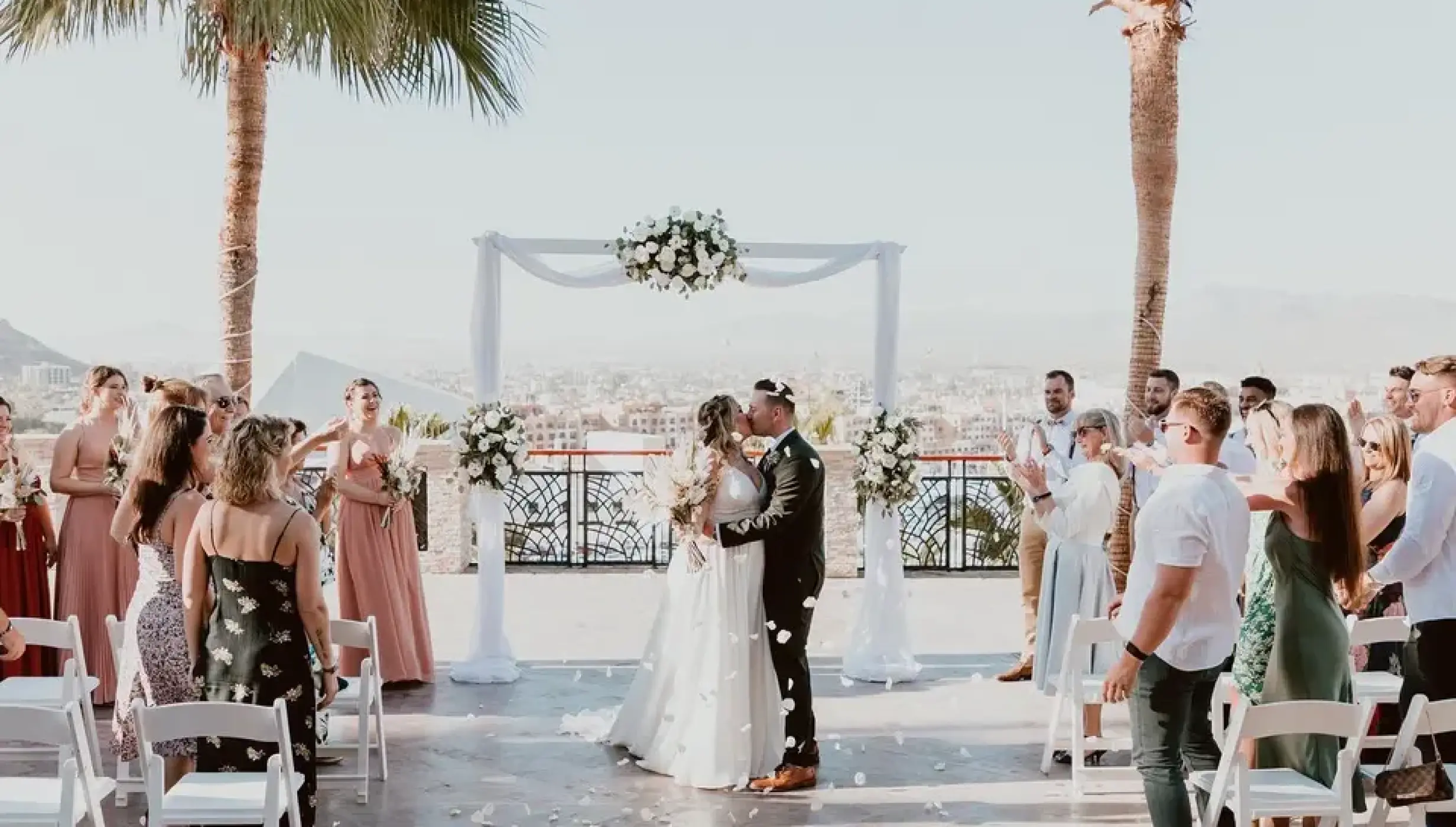 Ceremony on the plaza finisterra at Sandos Finisterra Los Cabos