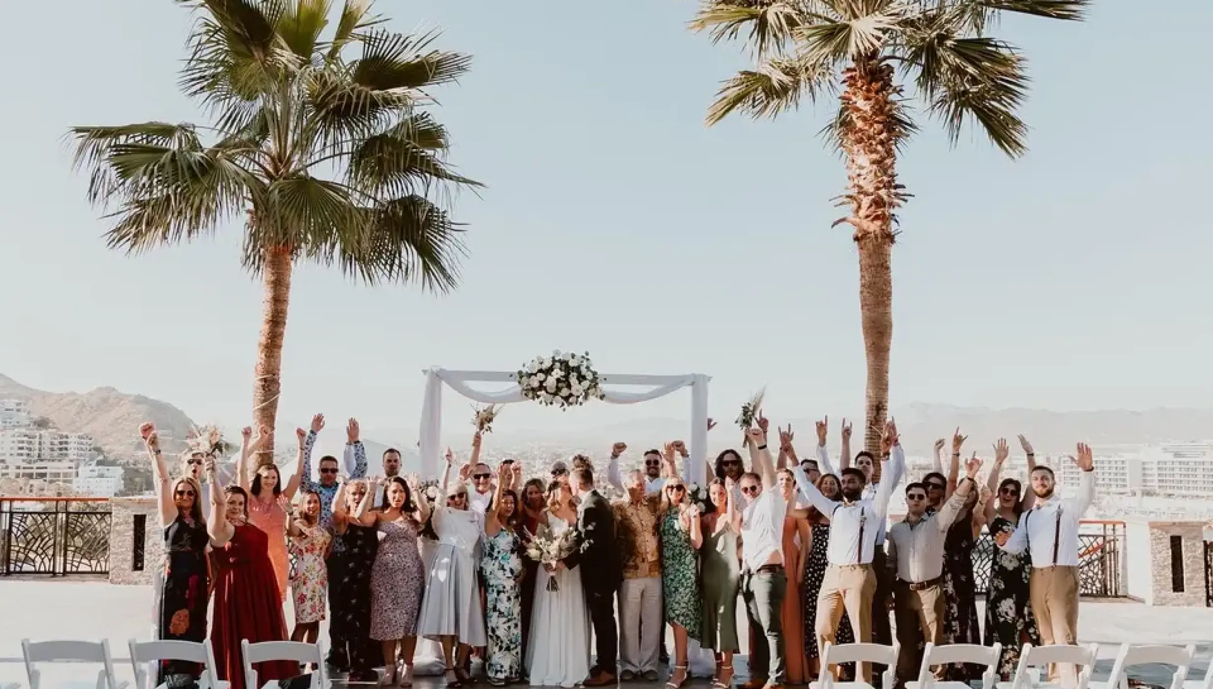 Ceremony on the plaza finisterra at Sandos Finisterra Los Cabos