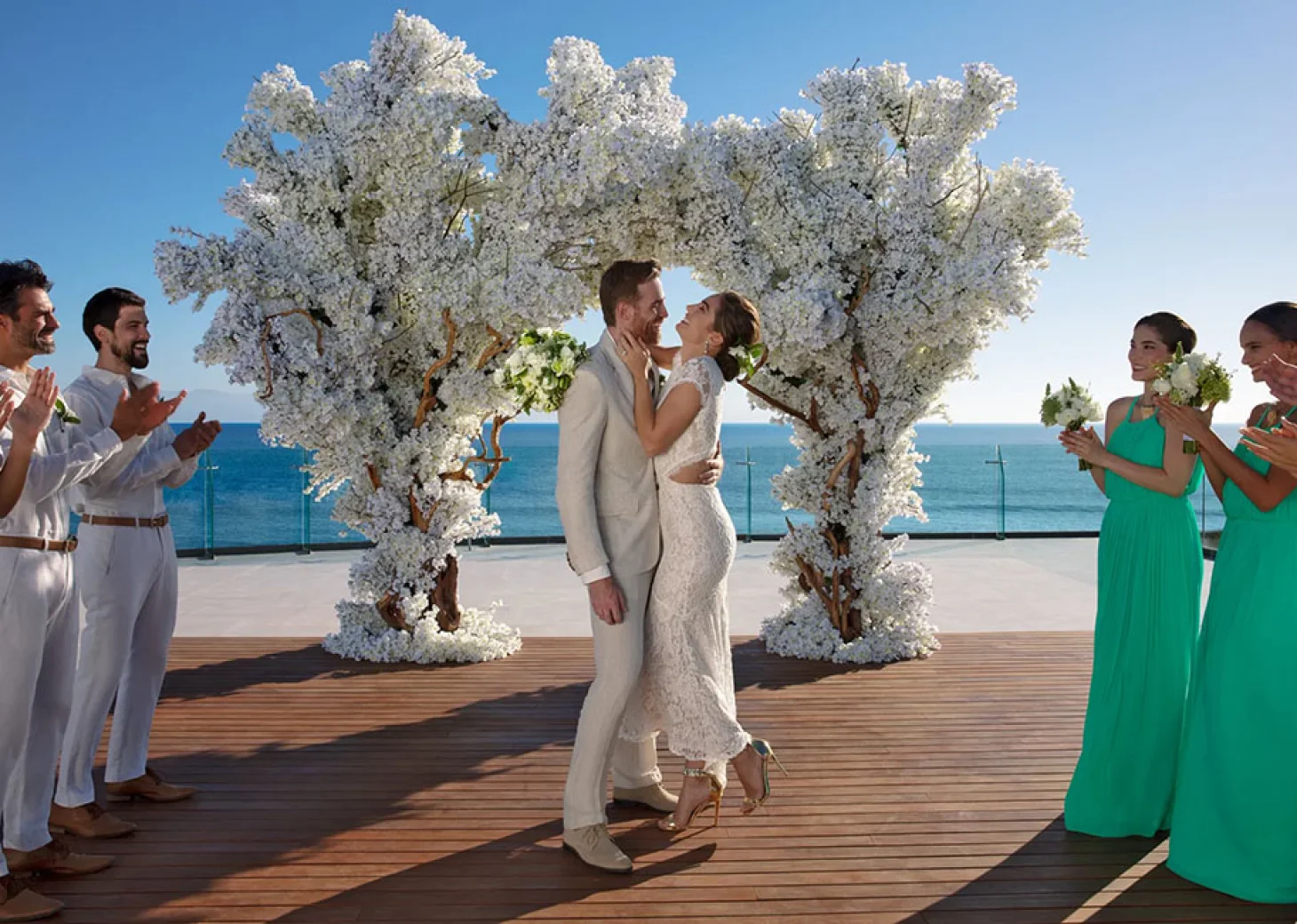 Wedding at Secrets Bahia Mita Resort.