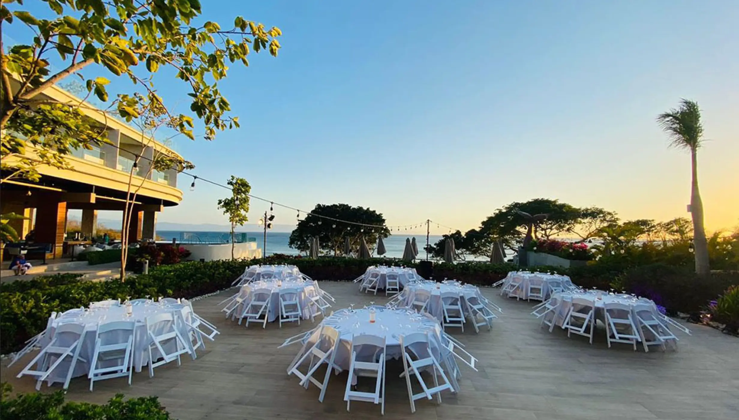 Coral Deck Wedding Venue at Secrets Bahia Mita Surf and Spa.