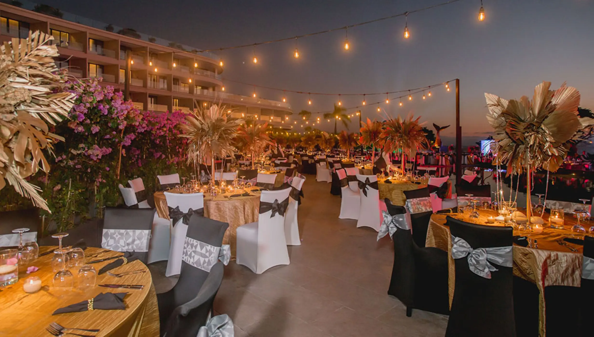 Coral Deck Wedding Venue at Secrets Bahia Mita Surf and Spa.