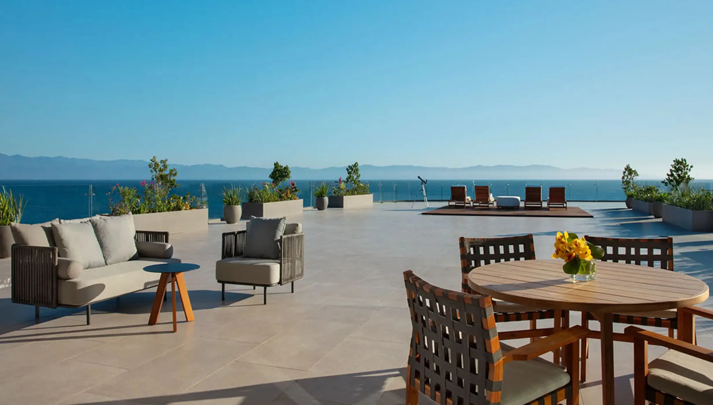 Presidential suite pacific terrace at Dreams Bahia Mita Surf and Spa.