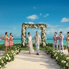 Secrets Maroma Wedding ceremony Beach venue