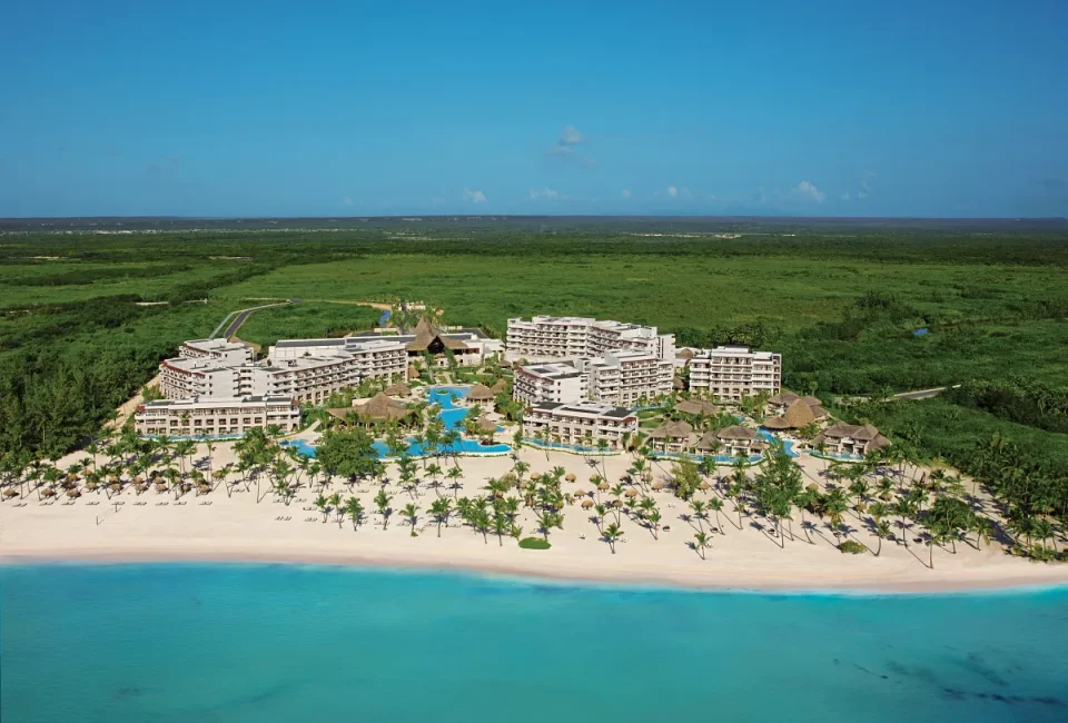 Aerial view of Secrets Cap Cana Resort and Spa