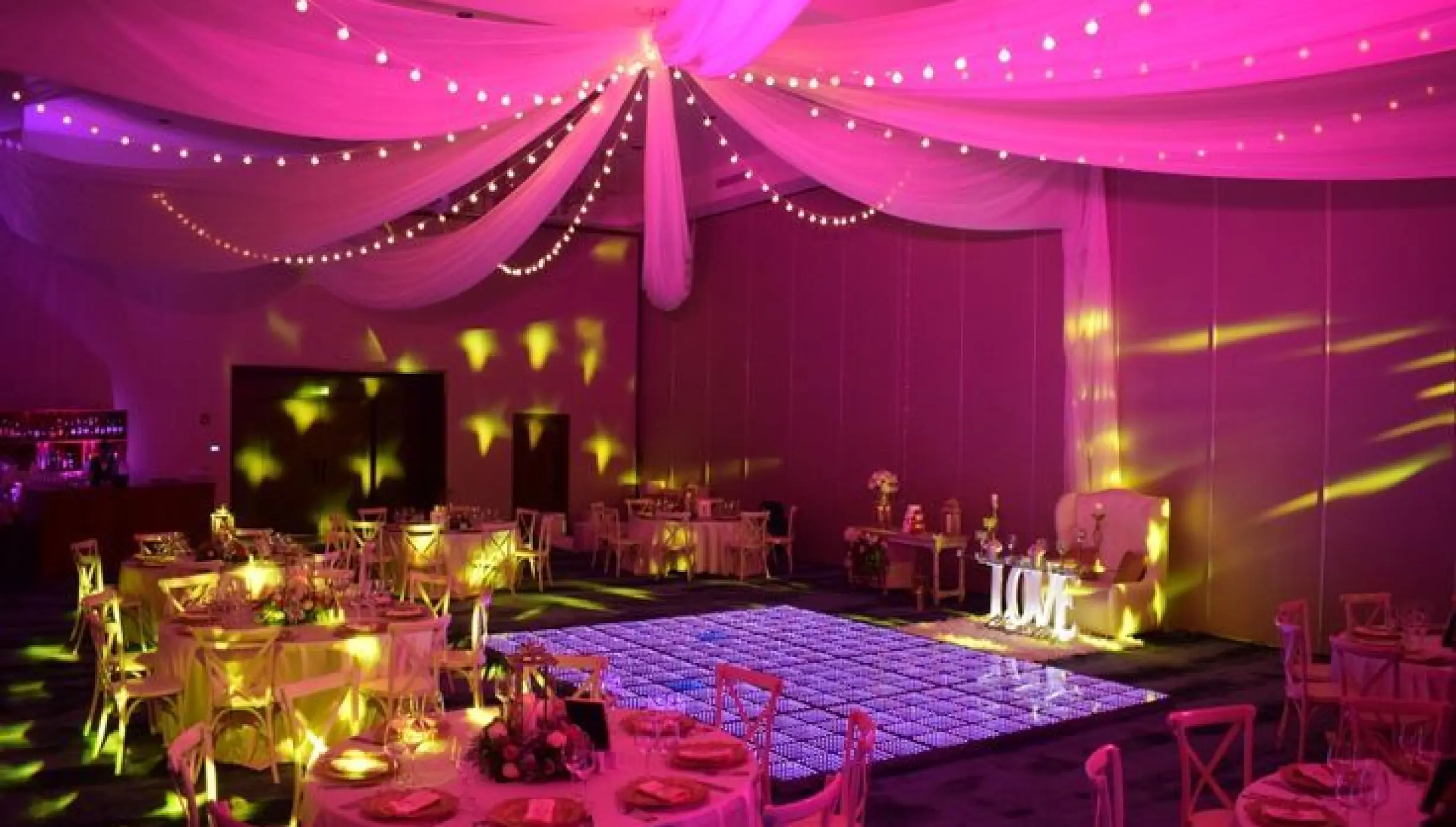 Ballroom reception at Secrets Cap Cana Resort and Spa