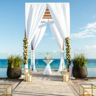 Secrets Impression Moxche Sky Wedding gazebo venue.