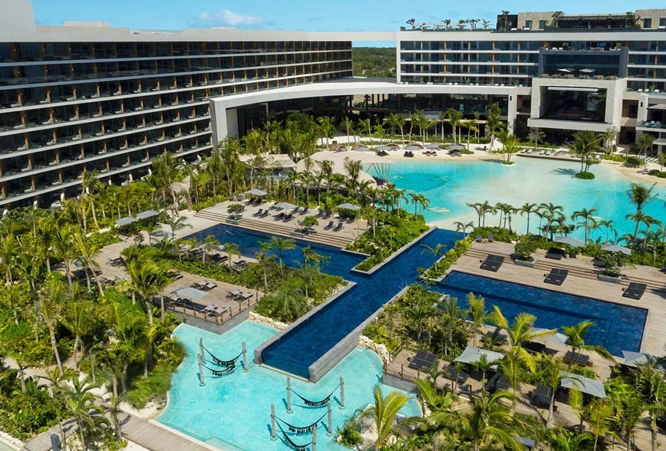 Secrets Moxche resort overview.