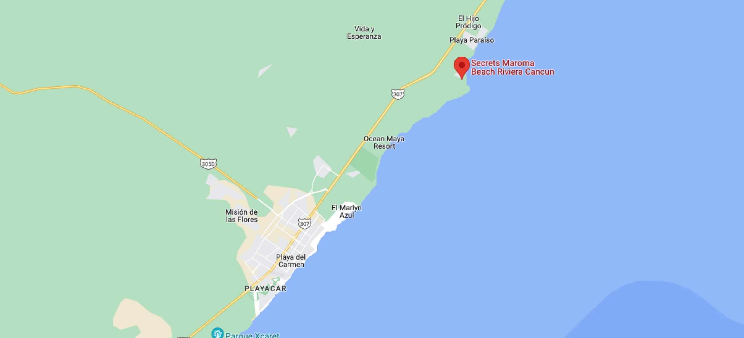 google maps of secrets maroma
