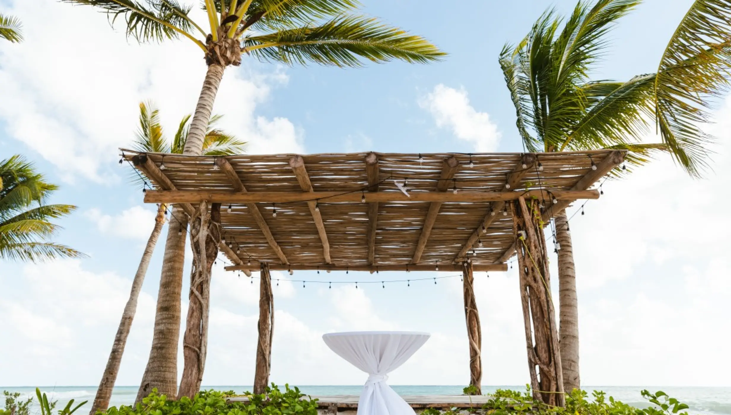 Secrets Moxché Beach wedding venue.