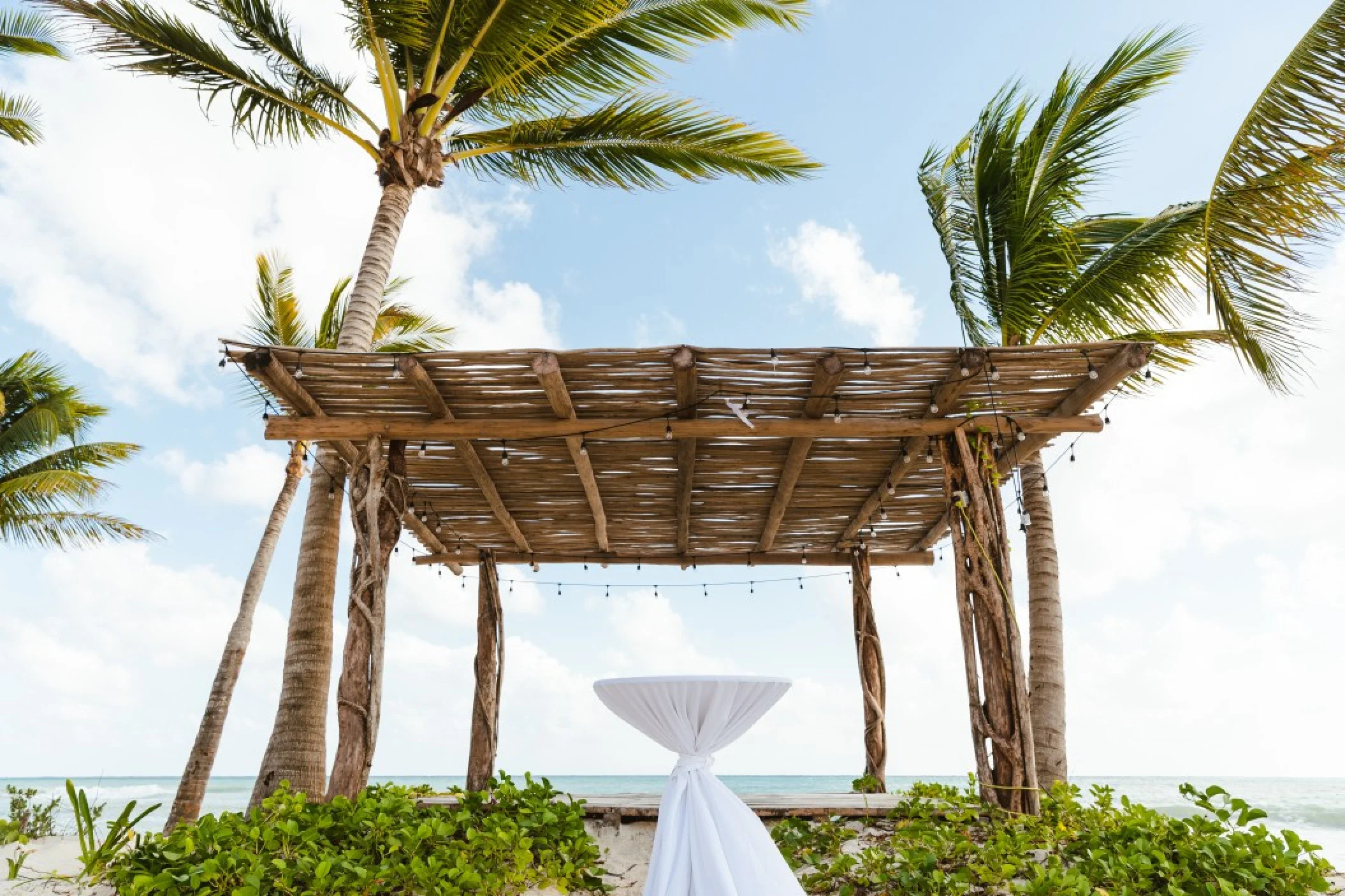 Secrets Moxché Beach wedding venue.