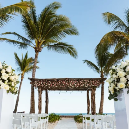 Secrets Moxché Beach wedding venue.