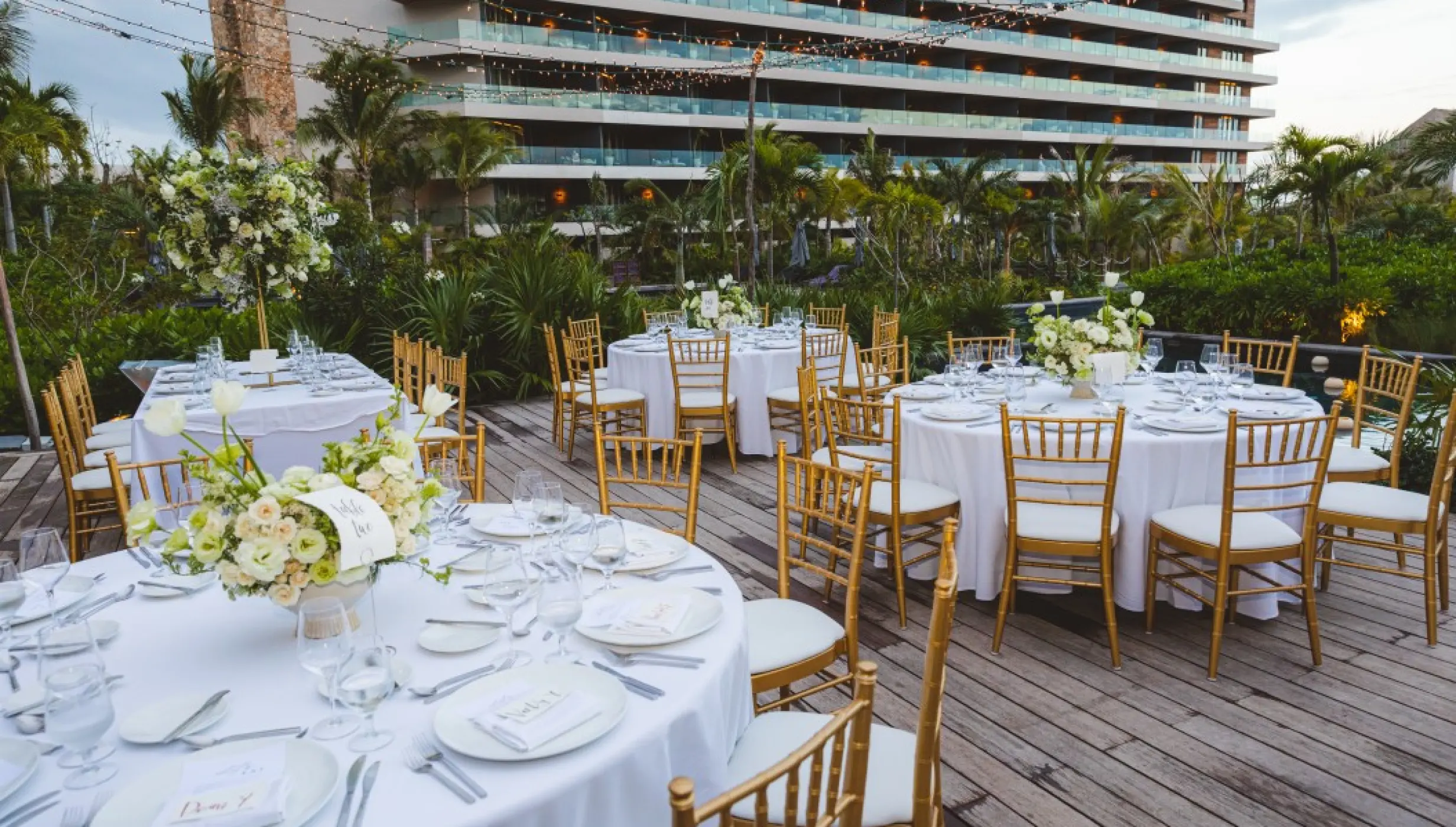 Pool Deck venue at Secrets Moxché Resort.