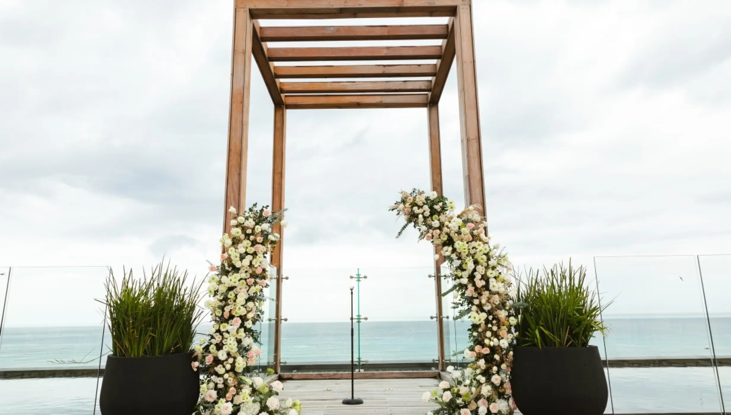 Sky Wedding Gazebo venue at Secrets Moxché Resort.