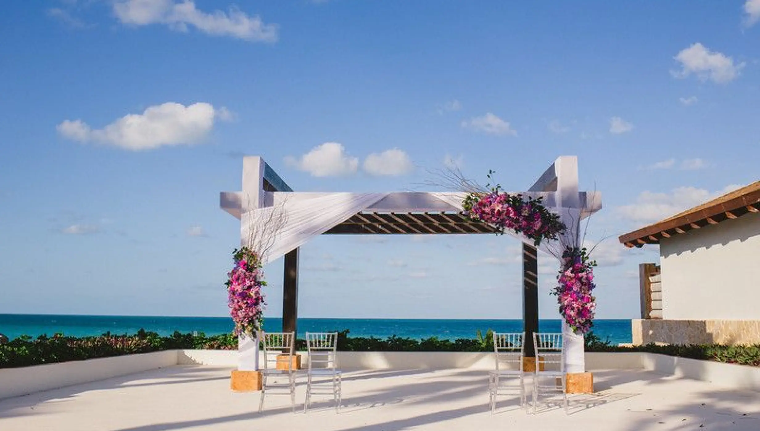 Wedding gazebo at Secrets Playa Mujeres Resort