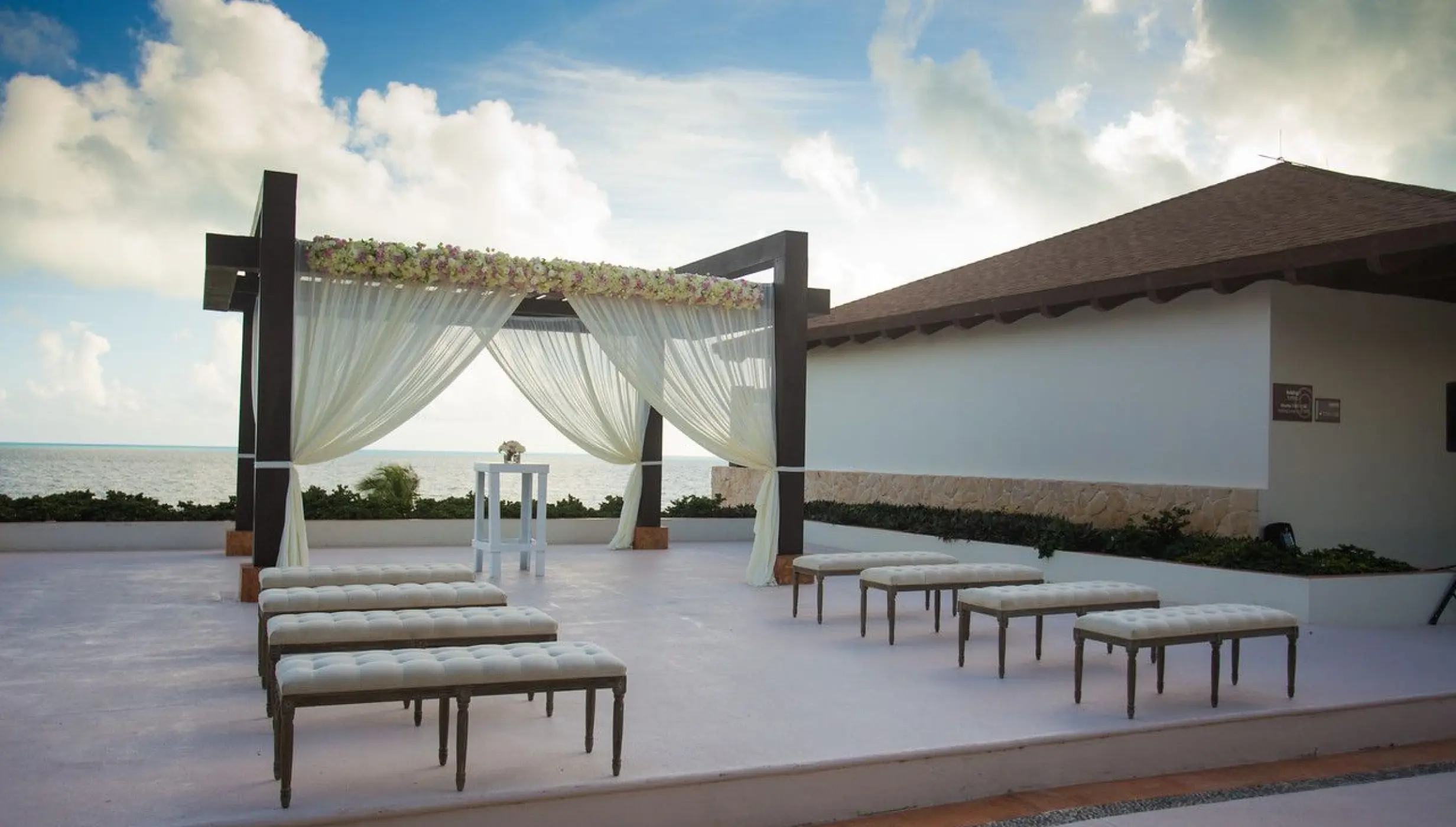Wedding gazebo at Secrets Playa Mujeres Resort