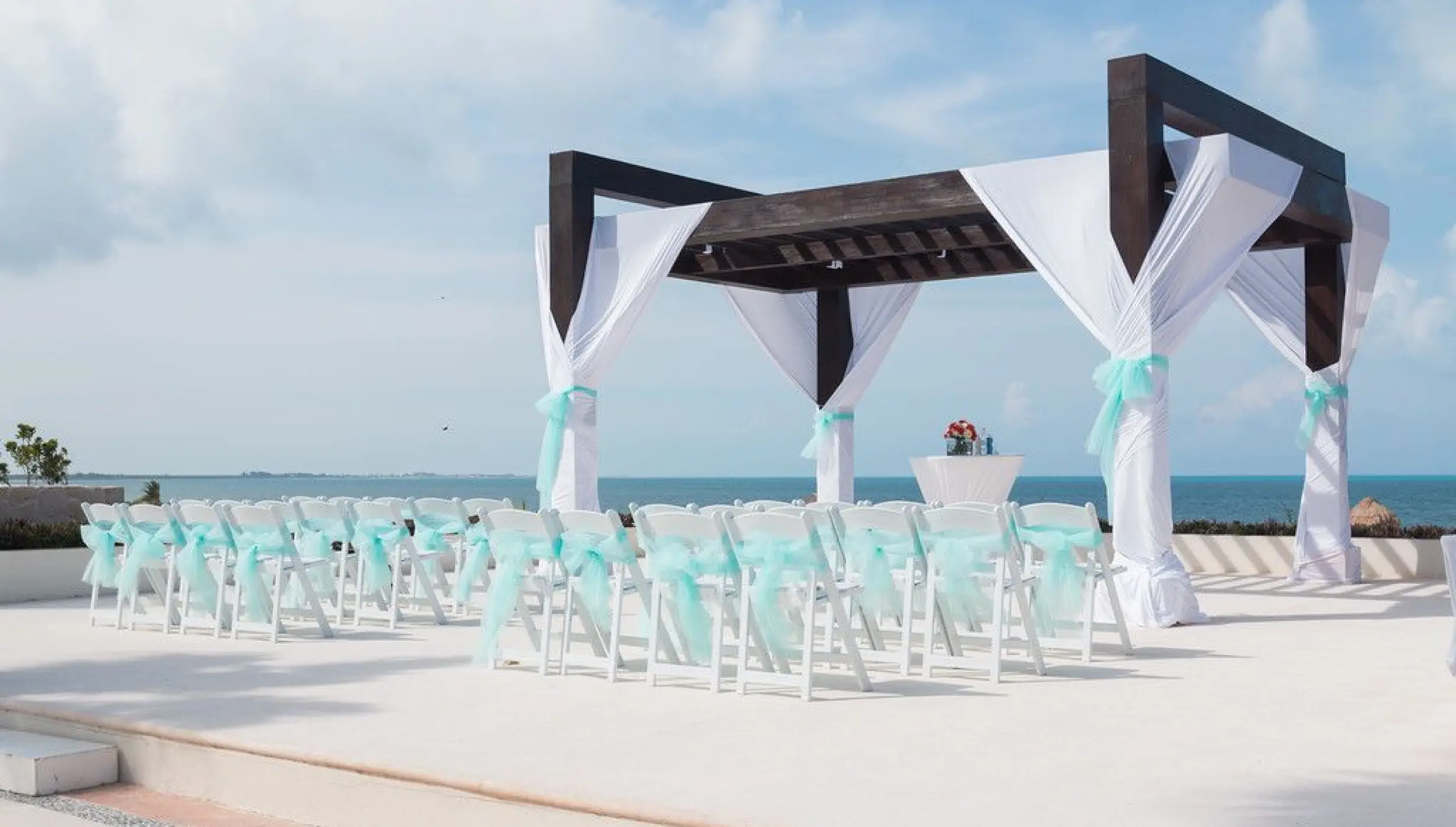 Wedding gazebo at Secrets Playa Mujeres Resort