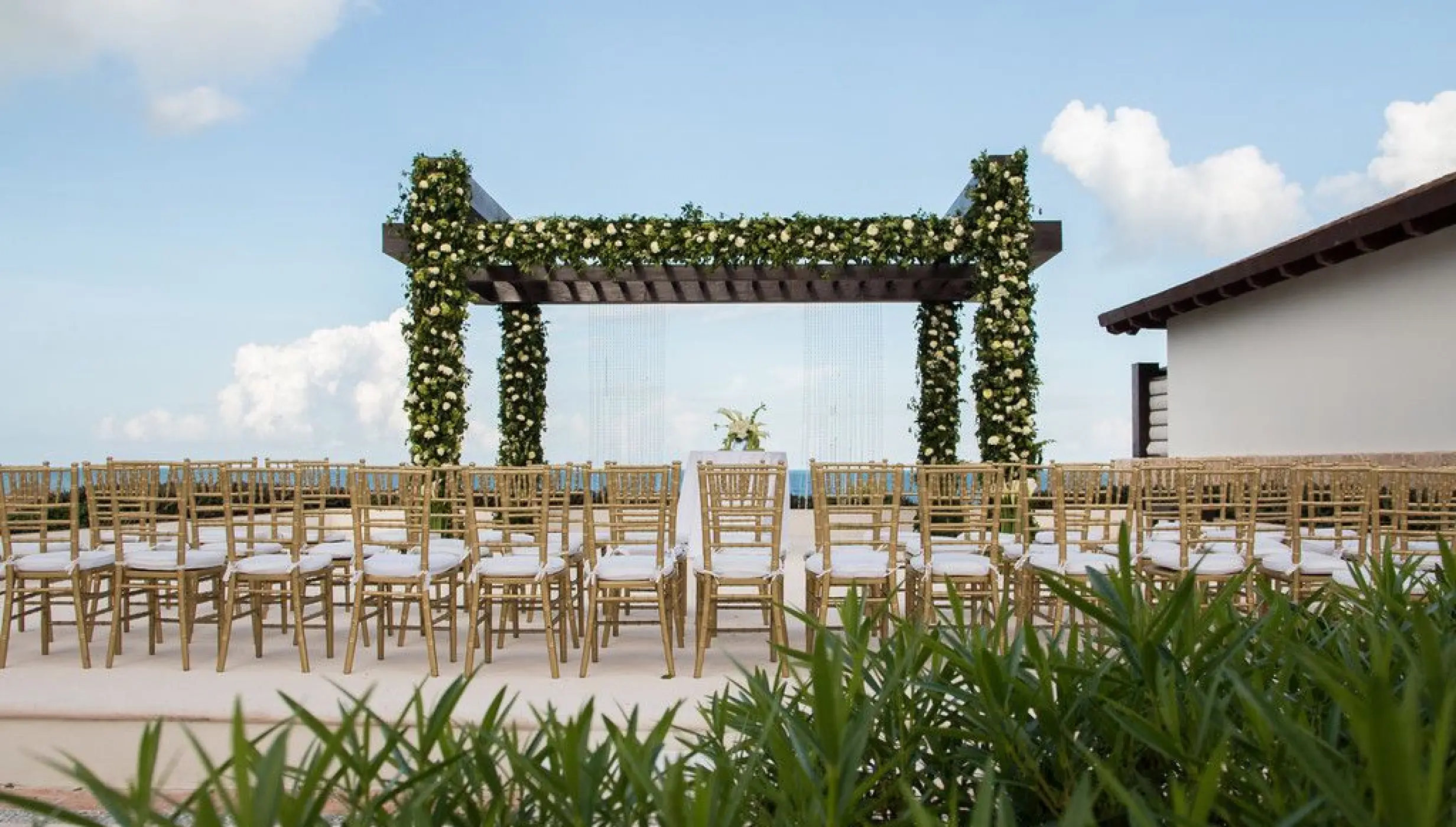 Wedding gazebo at Secrets Playa Mujeres Resort