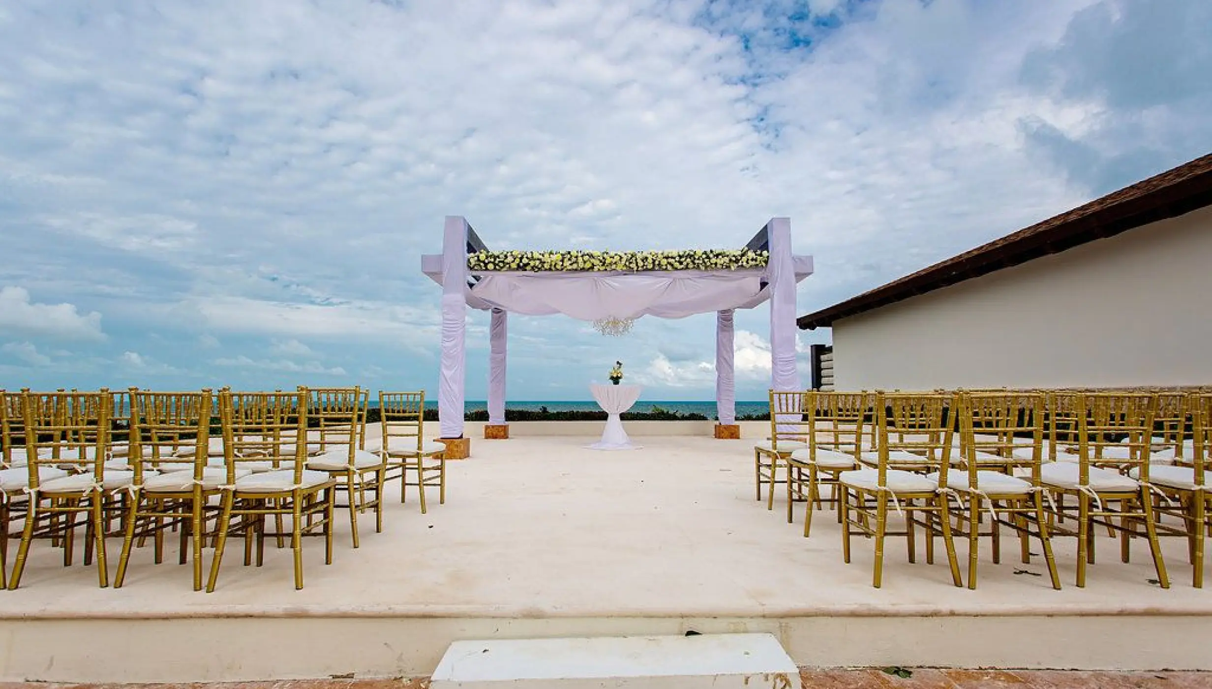 Wedding gazebo at Secrets Playa Mujeres Resort