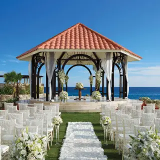 Ceremony on the gazebo at Secrets Puerto Los Cabos Golf & Spa Resort