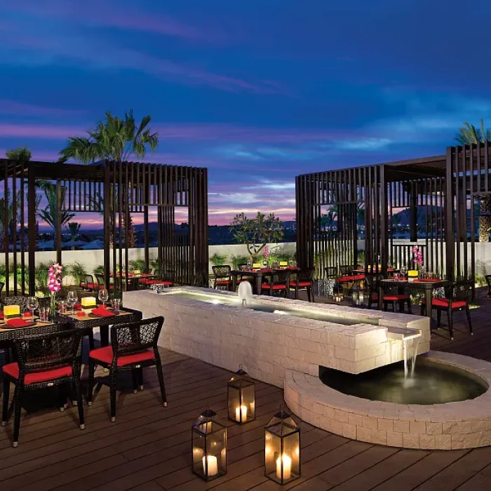Himitsu terrace restaurant at Secrets Puerto Los Cabos Golf & Spa Resort