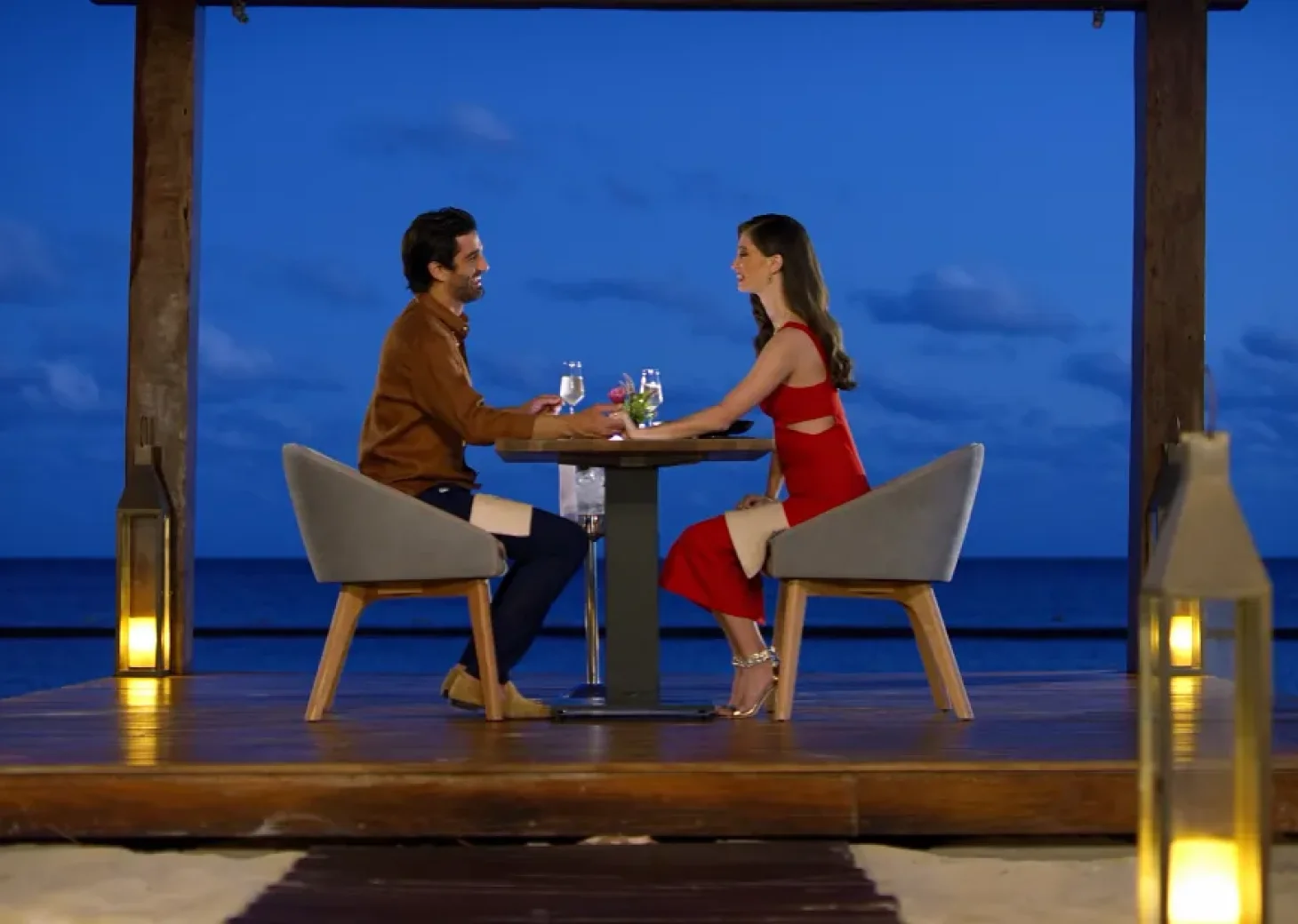 Romantic dinner at Secrets Riviera Cancun