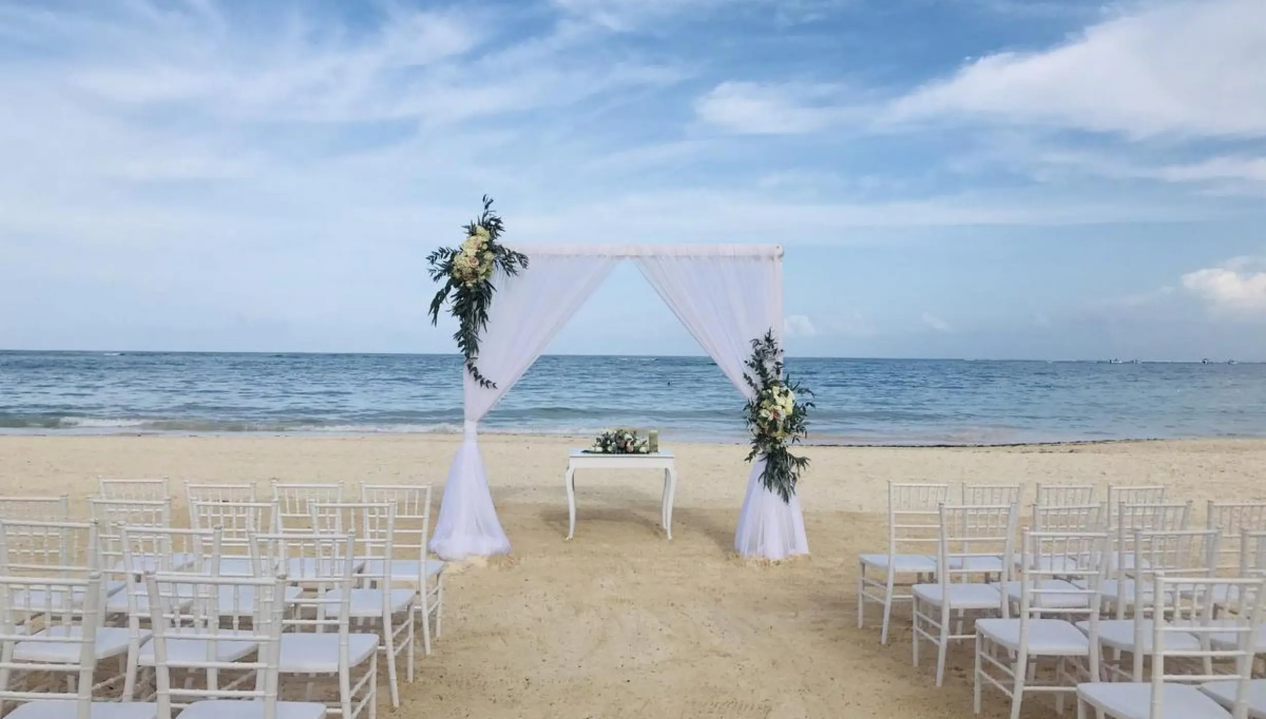 Ceremony on the beach at Secrets Royal Beach Punta Cana