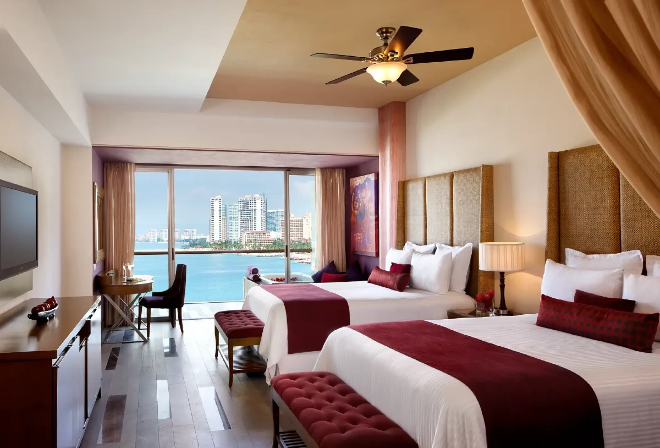Secrets Vallarta Bay suite with two beds and ocean view, Puerto Vallarta