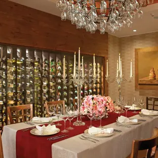 Private wine cellar reception dinner at Secrets Vallarta Bay, Puerto Vallarta