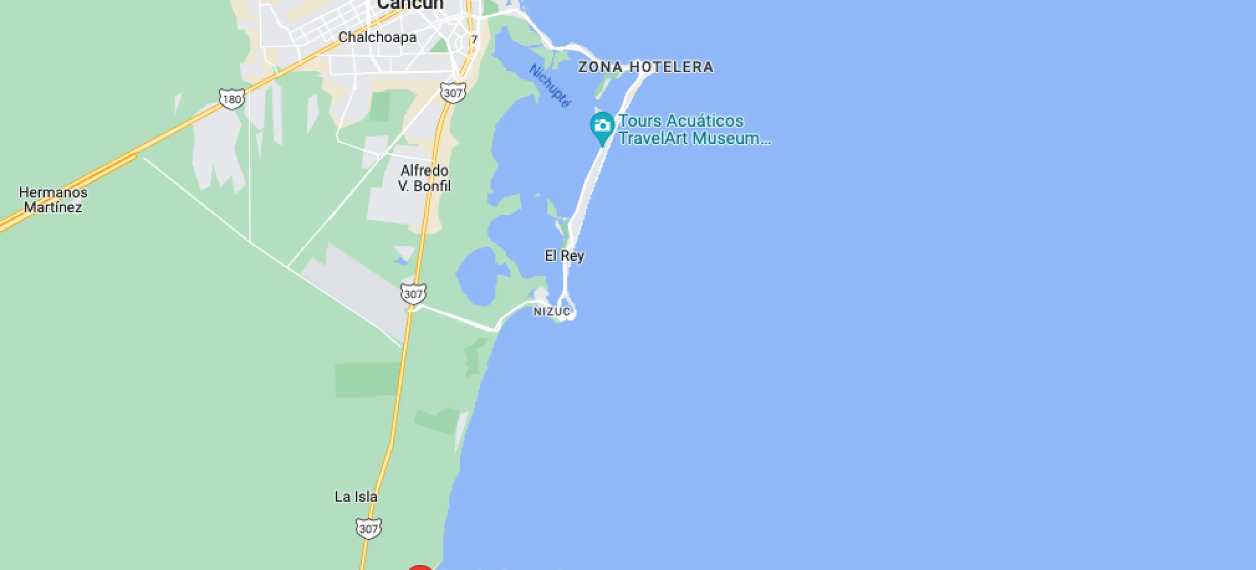 Google maps of Sensira Resort and Spa Riviera Maya
