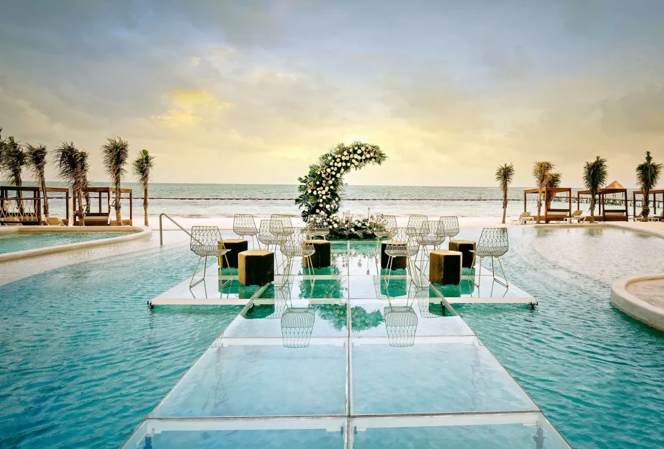 Ceremony decor at Sensira Resort & Spa Riviera Maya