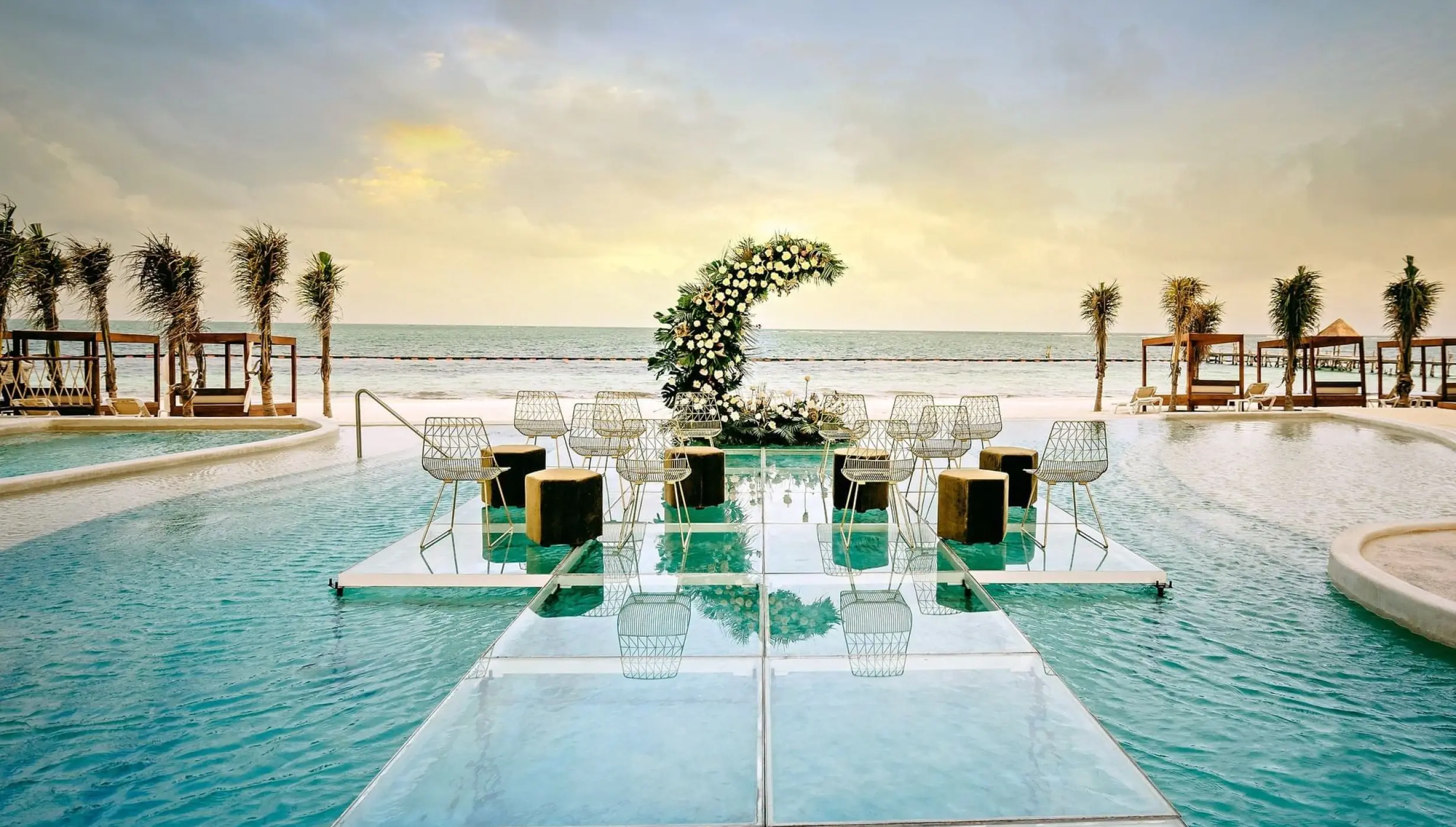 Ceremony decor at Sensira Resort & Spa Riviera Maya