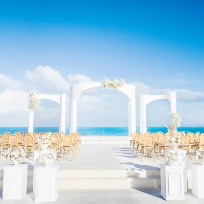 sky wedding gazebo venue at majestic mirage costa mujeres