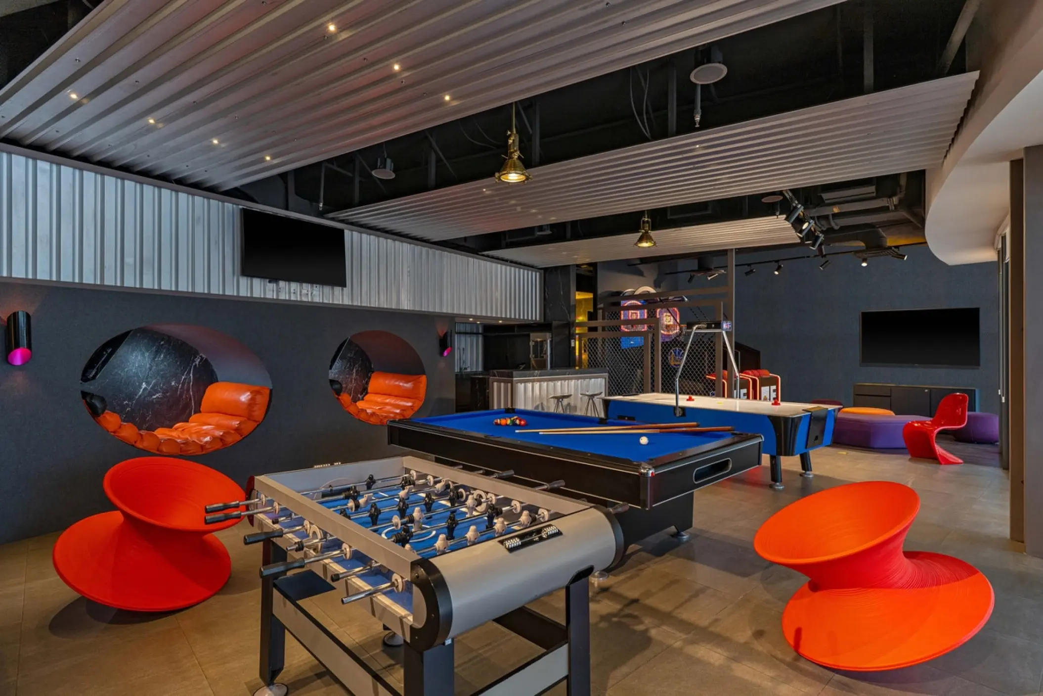 Teens club with foosball and pool tables at Solaz Los Cabos, Cabo San Lucas