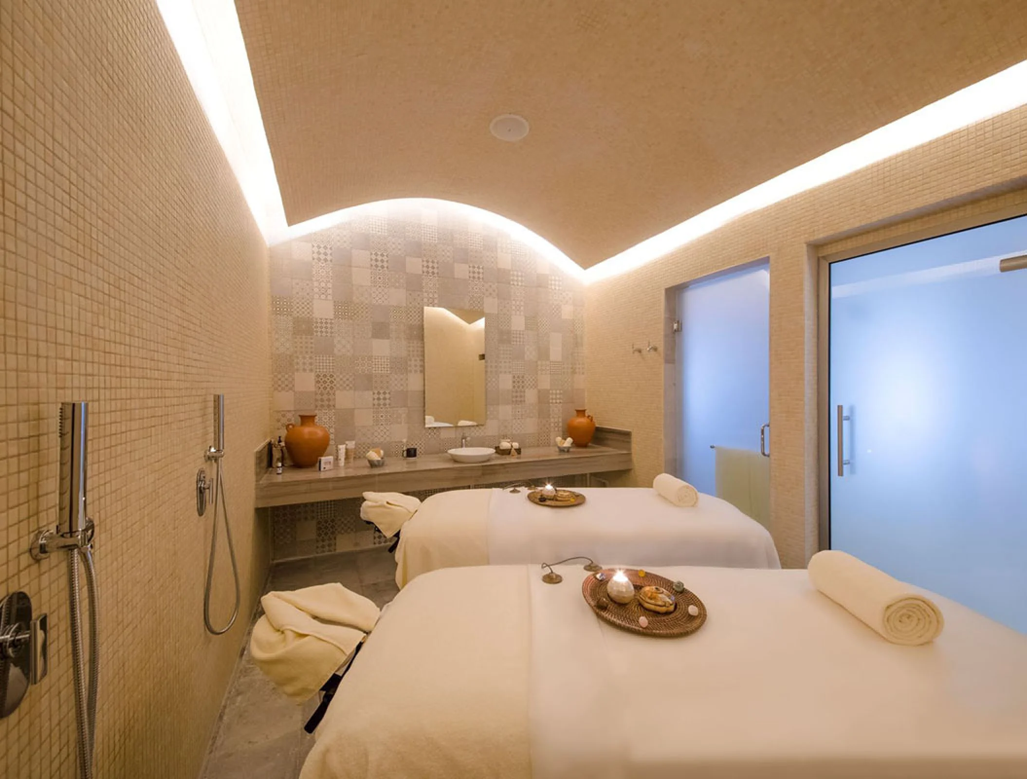 Haven Riviera Cancun couple's massage room at spa.