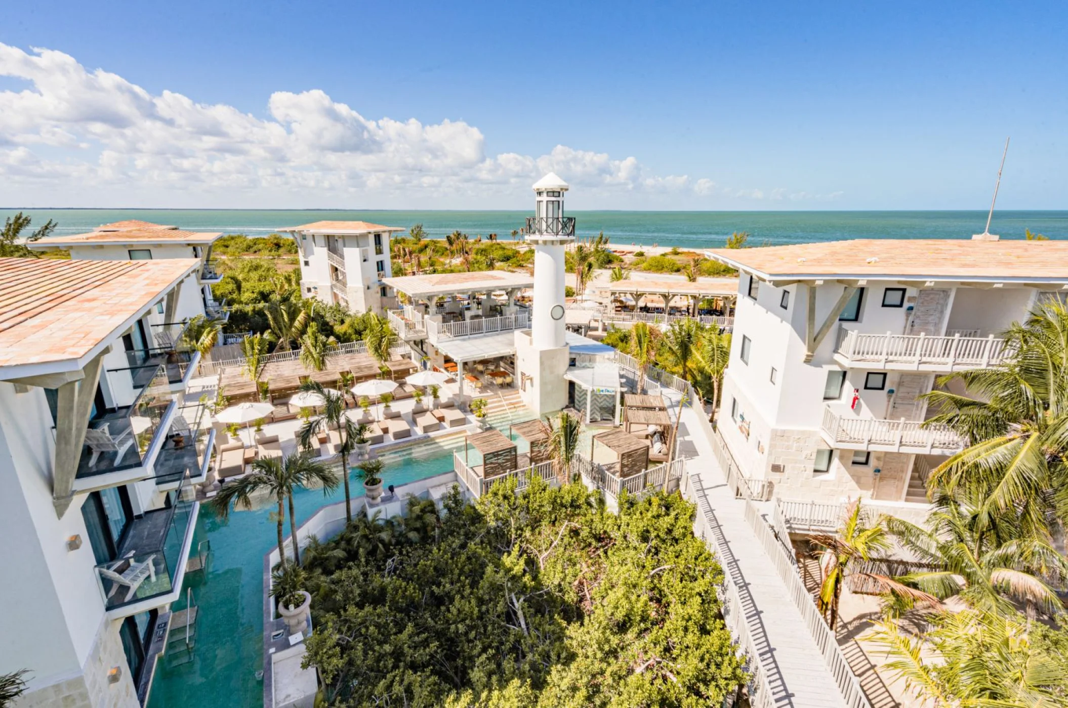 Aerial view of St. Somewhere Resort Holbox