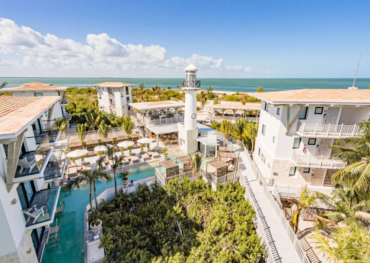 Aerial view of St. Somewhere Resort Holbox