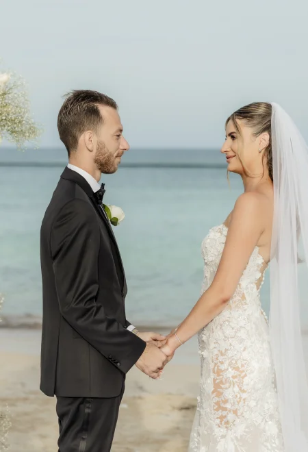Andreana and Alessandro during their ceremony